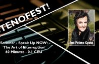 Speak Up NOW – The Art of Interruption – Ana Fatima Costa