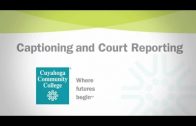 Captioning and Court Reporting Program at Tri-C 2014