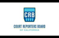 Court Reporters Board Meeting — July 19, 2018