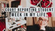 COURT REPORTING STUDENT VLOG// redoing my office and school work.