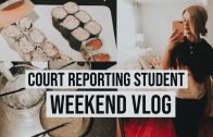 COURT REPORTING STUDENT//WEEKEND VLOG