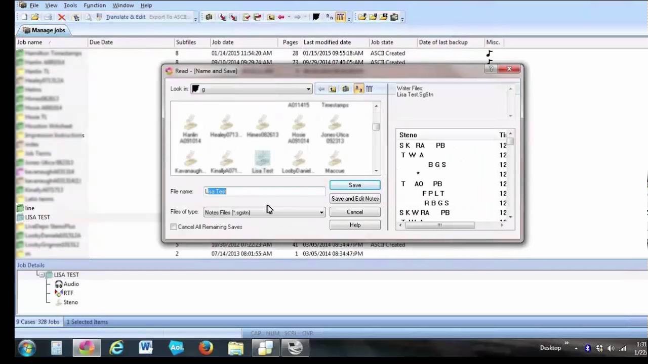 Reading in impression jobs into Case Catalyst with audio StenoTube