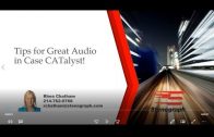 Steno Savvy: Tips for great audio in Case CATalyst
